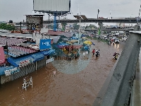 Parts of Accra flooded in July 2022