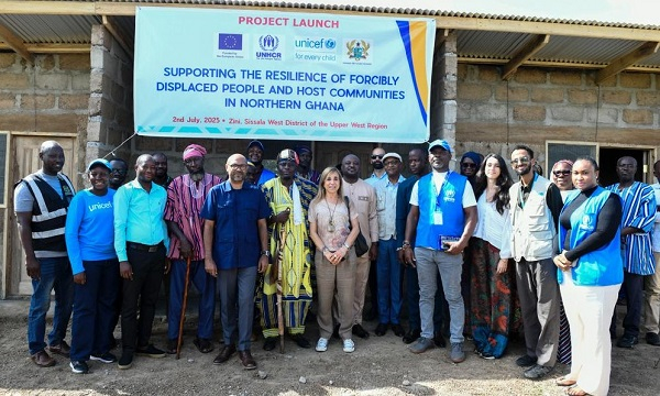 EU, UNICEF, UNHCR launch project for forcibly displaced persons in Northern Ghana