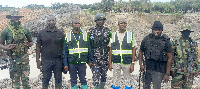 The Ankobra River, which has been heavily polluted by illegal mining activities