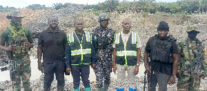 GIISDEC, NAIMOS retrieve abandoned galamsey equipment from Ankobra River