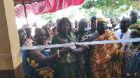 Nana Opare Kwarfo I together with other officials during the opening ceremony