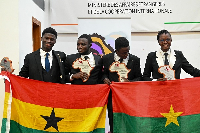 The team from GIMPA who emerged victorious in the competition