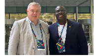 EL Secretary General, Arjan Van T’ Veer with Director-General of NLA, Samuel Awuku