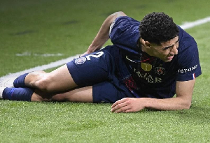 Achraf Hakimi has been ruled out from the second leg of the UCL semi final against Bayern