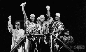 Dr. Kwame Nkrumah (MIddle)