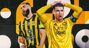 L-R: Karim Benzema and Cristiano Ronaldo