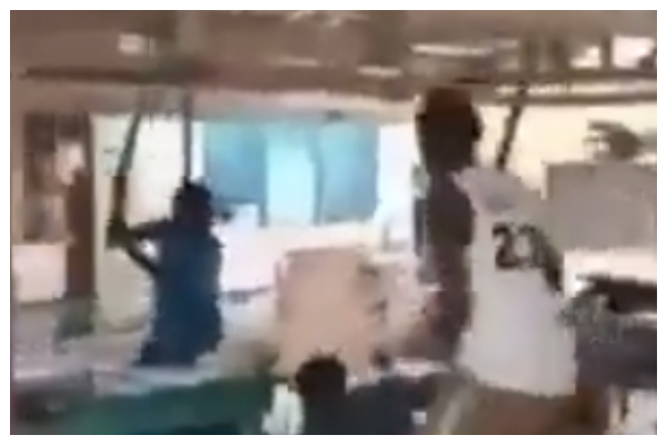 Members of the gang attacking the patient