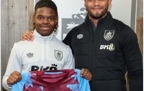 Ghanaian forward Enock Agyei, has signed a four and half year contract with Burnley