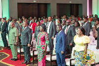 The Vice President among some dignitaries at the event