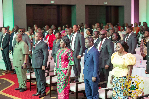 The Vice President among some dignitaries at the event