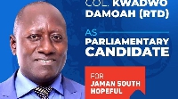 Col Damoah has announced his intentions to be MP of Jaman South