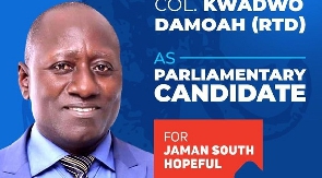 MP hopeful for Jaman South Constituency, Col Kwadwo Damoah