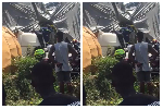 Driver miraculously survives accident after a heavy load crushes his truck