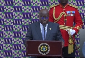 President Akufo-Addo presenting the SONA on February 27, 2024
