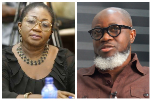 A photo collage of Patricia Appiagyei and Raymond Archer
