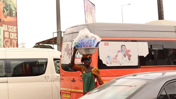 Salamatu Ahmed selling water