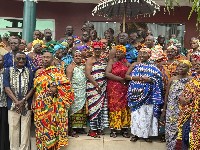 Some of the queen mothers and the chiefs in a photograph