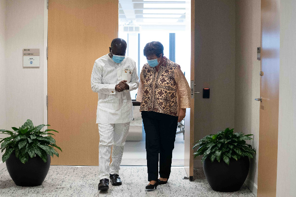 Kristalina Georgieva, IMF boss and Ken Ofori-Atta