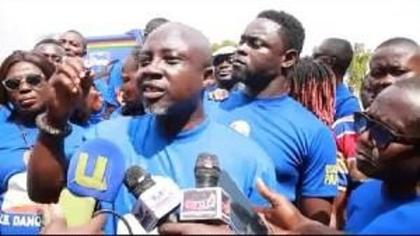 Joseph Boakye Danquah speaking to the media