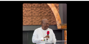 President Mahama speaking during the service