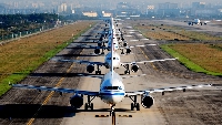 A file photo of airplanes