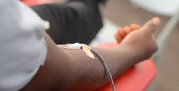 A donor donating blood