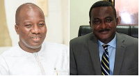 A photo collage of Mahama Ayariga (L) and George Kweku Ricketts-Hagan