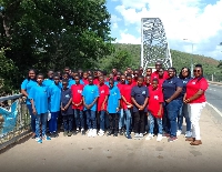 An educational trip to Kpong Water Treatment Plant organized by Maame Akua Gyimah