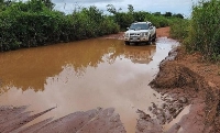 The bad nature of roads at some parts of the Afram Plains
