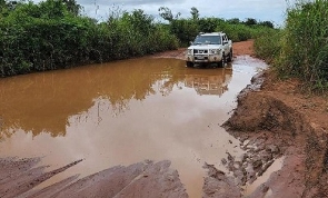 The bad nature of roads at some parts of the Afram Plains
