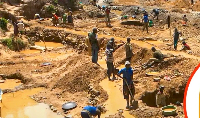File photo of galamsey activities