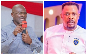 Gaisie (R) says Agyapong’s (L) repeated attacks led people labelling his son as a murderer’s child