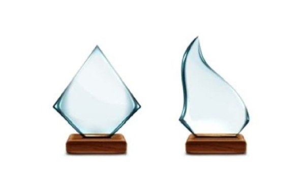 A file photo of a recognition plaque