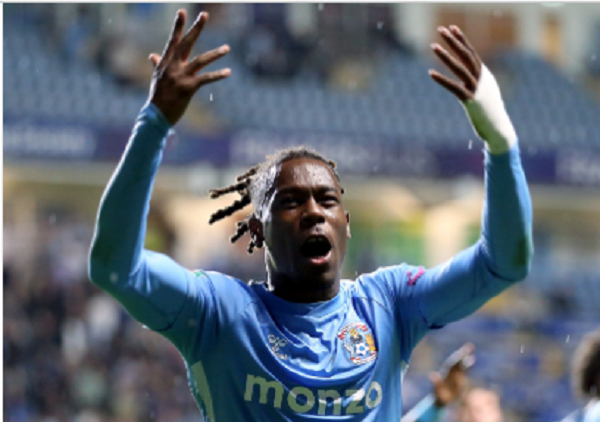 Ghanaian striker Brandon Thomas-Asante scores first goal in Coventry City’s EFL Cup victory