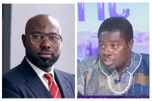Suame Member of Parliament John Darko (L) and Dr Solomon Owusu (R)