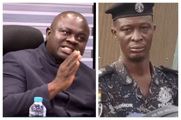 GJA President, Albert Dwumfour and interdicted police officer