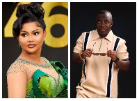 Mcbrown (L) is an actress and media pesonality, Sammy Flex (R) is Shatta Wale's manager