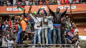 Overcrowding at the Kasarani Stadium was evident during the Group A game between Kenya and Morocco