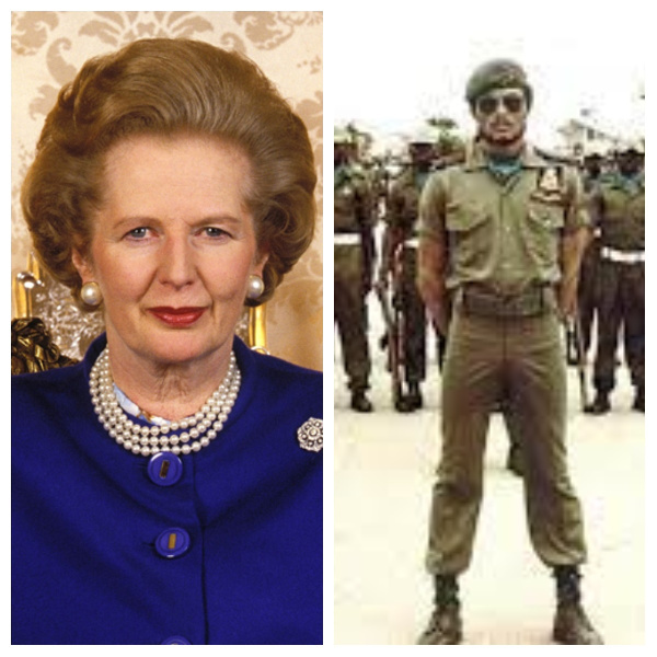 Margaret Thatcher and late Jerry John Rawlings