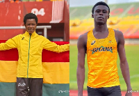 Odo Broni (L), and Godfred Opoku (R) will represent Ghana at the U20 Championships in Eugene