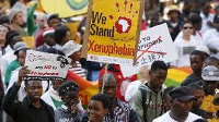 Some South Africans hit back on Wednesday against charges of xenophobic attacks