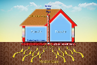 Radon is an invisible but dangerous radioactive gas that seeps from the ground into buildings