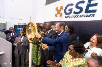 Samuel Abu Jinapor during the official listing on the GSE