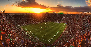 The Estadio Benito Villamarin at sunset
