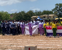 Some athletes during the opening ceremony of the tournament