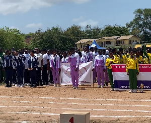 Some athletes during the opening ceremony of the tournament