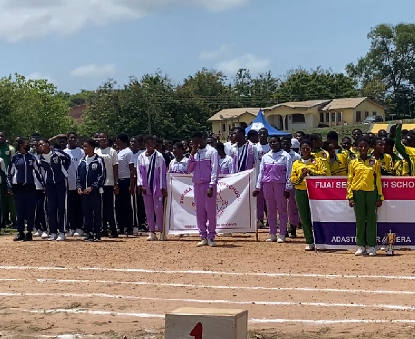 Some athletes during the opening ceremony of the tournament