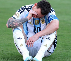 Lionel Messi was in tears after World Cup final heartbreak