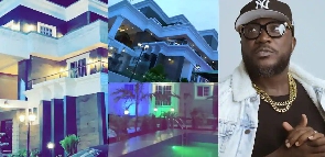 Nhyiraba Kojo has officially unveiled his 9-bedroom mansion in Accra