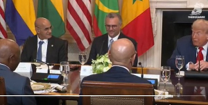 'Such good English. Where did you learn to speak so beautifully'? Trump asks Liberian President